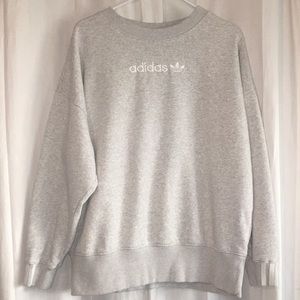 Grey Adidas Coeeze crew neck sweatshirt!